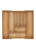 relaxdays Besteckkasten in Natur- (B)56 x (H)6 x (T)50 cm