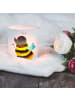 Mr. & Mrs. Panda Windlicht Hummel flauschig ohne Spruch in Transparent