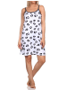 NORMANN Spaghetti Nachthemd Animal Print - 85848 in anthrazit
