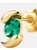 Diamant L'éternel Ohrringe aus 375 Gelbgold mit Smaragd
