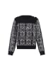 faina Damen Strickpullover Mit Pailletten in SCHWARZ