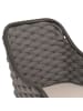 MCW 2er-Set Gartenstuhl O16, Anthrazit Kissen taupe