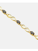 Diamant L'éternel Armband aus 375 Gelbgold mit Diamant mit Saphir