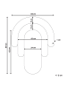 Beliani Wandspiegel MESPAUL in Bunt - (W) 60 x (H) 80 x (L) 1 cm