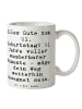 Mr. & Mrs. Panda Tasse Spruch 91. Geburtstag Segen mit Spruch in Weiß