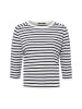 Olsen Shirt Cora in marine weiß - 0002