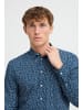 BLEND Kurzarmhemd BHAGGE Shirt in Blau