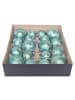 JACK 18 tlg. Set Glas Eislack Weihnachtsbaumkugeln in Mint