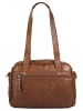 SPIKES & SPARROW Handtasche echt Leder in cognac