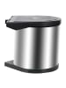 relaxdays Einbaumülleimer in Silber - 12 l