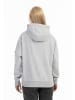 DreiMaster Damen Oversized Kapuzenpullover in Hellgrau Melange