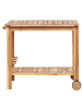 Beliani Beistelltisch SASSARI II in Braun - (W) 47 x (H) 74 x (L) 90 cm