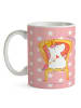 Mr. & Mrs. Panda Becher Einhorn Prinzessin ohne Spruch in Rot Pastell