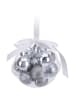 Home&Styling Collection Weihnachtsbaumkugeln, 14 Stück in Silbern, Ø 4 cm