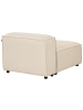 Beliani Sofaelement ARDAL in Beige/Schwarz - (W) 88 x (H) 68 x (L) 120 cm