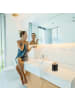 relaxdays Kosmetikeimer in Schwarz - 2 l