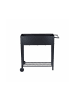 relaxdays Hochbeet in Schwarz- (B)85 x (H)80 x (T)50 cm