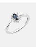 Diamant L'éternel Ring aus 375 Weißgold mit Diamant mit Saphir