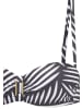 LASCANA Bügel-Bandeau-Bikini-Top in anthrazit-creme