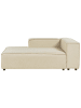 Beliani Chaiselongue APRICA in Beige/Schwarz - (W) 119 x (H) 68 x (L) 180 cm