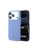 COFI 1453 Karl Lagerfeld Grained Allover Logo Metal iPhone 18 Pro / 17 in Blau