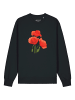wat? Apparel Sweatshirt Poppy Flowers in Schwarz