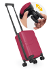 suitline Clix-Lite Underseat, Handgepäck, Kabinengepäck, TSA, 4 Rollen, 20L in Burgund
