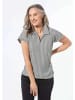 GOLDNER Jersey-Poloshirt ärmellos Jacquard in schwarz / weiß / gemustert