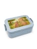 Mr. & Mrs. Panda Bento Box Bär Kind Design ohne Spruch in Blau Pastell