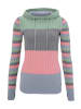 Kangaroos Kapuzenpullover in mint-grau-rosa-hellblau