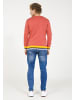 PLUS EIGHTEEN Herren Modischer Sweater in Ziegelrot