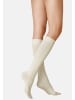 Kunert Kniestrümpfe Sensual Cotton weich in Winterweiss