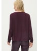 Olsen Langarmshirt Clara in aubergine silber - 0001
