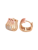 faina Women Huggie Earrings in Rose Gold