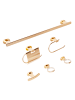 Beliani 6-tlg Badaccessoires Set TOCOPILLA in Gold
