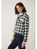 More & More kurze, weite, karierte Jacke in houndstooth blue haze