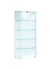ebuy24 Vitrinenschrank BenilaL Türen Weiß 83 x 17 cm