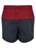 Urban Classics Badeshorts in navy/burgundy