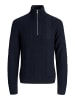 Jack & Jones Sweatshirt mit halbem Reißverschluss in Sky Captain