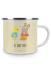 Mr. & Mrs. Panda Camping Emaille Tasse Ostern Freundschaft mit S... in Blumig