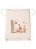 Mr. & Mrs. Panda Gym Bag Waldtiere Picknick mit Spruch in Creme