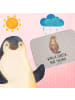 Mr. & Mrs. Panda Badematte Otter Muschel mit Spruch in Grau Pastell