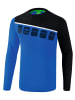 erima 5-C Longsleeve in new royal/schwarz/weiss