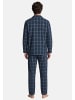 Seidensticker Pyjama Classic Flannel in Navy