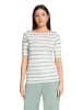Betty Barclay Ringelshirt mit U-Boot-Ausschnitt in Cream/Mint