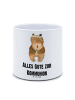 Mr. & Mrs. Panda Pflanzenkübel groß Bär Kommunion mit Spruch in Weiß