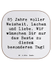 Mr. & Mrs. Panda Bierdeckel Spruch 85. Geburtstag mit Spruch in Weiß