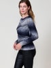 KOROSHI Damen-Jerseystrick mit Metallic-Detail in blau