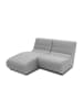 58 aufm Kessel GARTENLOUNGE Set 2 Boudicca 146x80x152 mit Outdoorbezug in silber