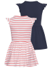 Kidsworld Jerseykleid in aprikot ringel + marine